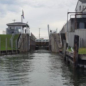 Cheboygan lock downstream