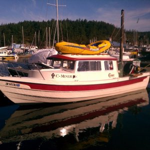 New dinghy, picked it up with C-Dory in tow on our way north.