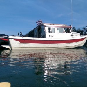Anchored at Fossil Bay / Sucia