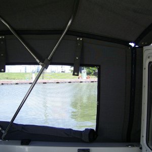 Full screen with the solid panel rolled down