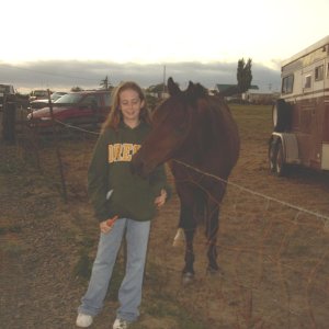 Tiff and her durn horse
