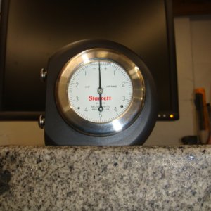 Pendulum clinometer! 3 1/4 wide by 3 1/4 inch tall.