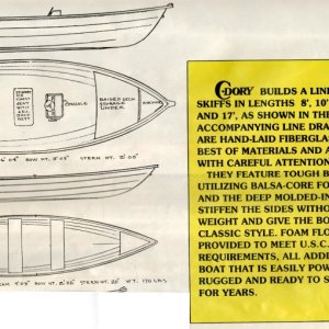 C-Dory 17' & 16' 
Open Skiff Info 
1989-1990