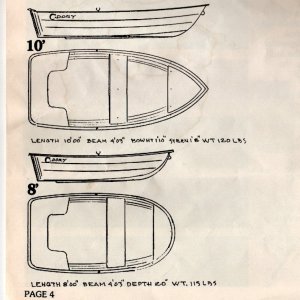 C-Dory 10' & 8' Open Skiff Info 1989-1990