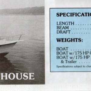 C-Dory 26' 
Pilothouse & Pro-Angler 
Specifications 1989-1990 
Pg 4