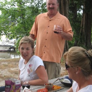 Media 'Chef and wife.  thanks Ken and Sandi' in album 'BBQ Saturday night on the overlook'