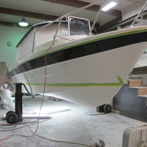 Hull work 12/13
Prep for Interlux Interprotect 2000E 2 coats, then
Interlux VC Offshore black 2 coats