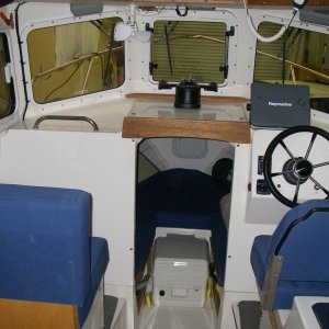 looking in cabin