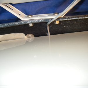 gap between cored wall and roof