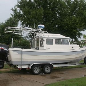 Weight of boat,motor and trailer 4,000#