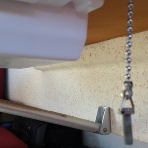 Drawers had no lock, so we made one... Now we can drop table and nothing falls out.