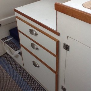 Drawers to replace cooler, removeable seat