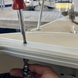Once the butyl tape started to compress I was diligent about tightening the nuts  equally as I went around so as not to tork the frame or get unequal compression.