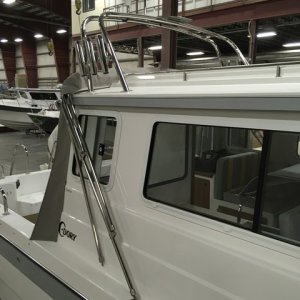 Used (Discoverys) method for stowing canvas