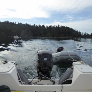 Departing Turn Island Friday Morning for Friday Harbor, 25 minutes away at this speed.