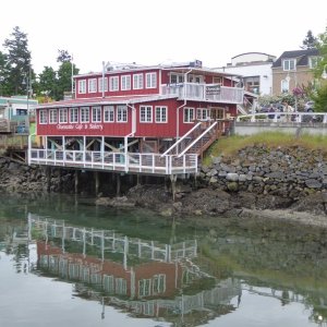 Ice cream shop on the waterfront