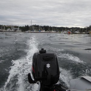 Evening dinghy cruise around the harbor