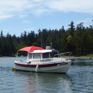 Spotted C-Gypsy in Garrison Bay on Monday, but no sign of Sandra!