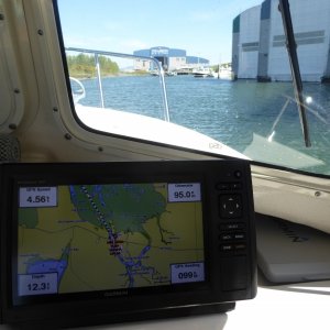 Back at Twin Bridges, just before closing time, 95 nm total on this trip