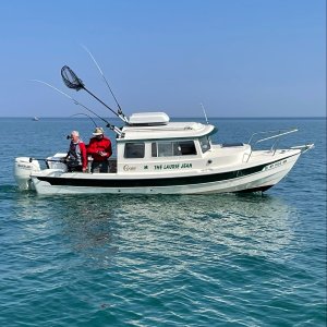Maiden voyage weekend. The Laurie Jean can catch fish!