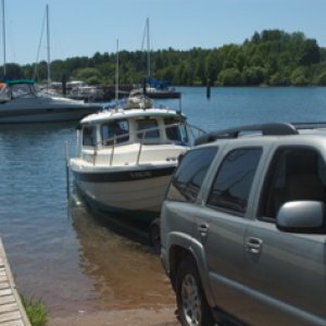 Launching at Red Cliff, Mn Buffalo Bay Marina