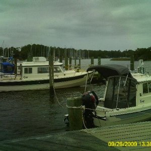 Tracy and Larry's 25 foot C-Dory and Dan and Judy's 16 foot C-Dory.