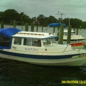 Hunk E Dory all settled in.