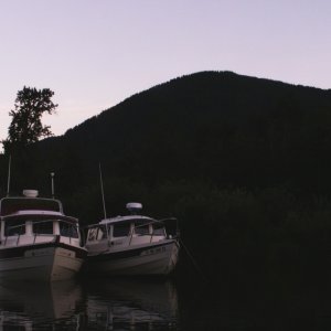 Daydream and Halcyon at Night - Upper Priest River - 8-22-07
