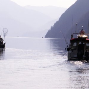 Mz Kaye and Voyager - Lake Pend Oreille - 8-18-07