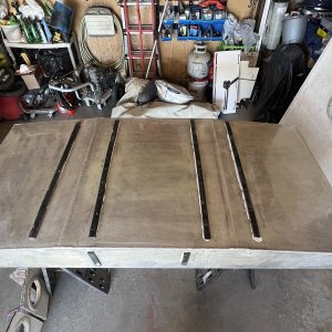 Spacer strips glued on
