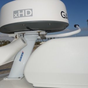 replacement mount after prior one broke off with radar dome dangling over the side for 100 miles