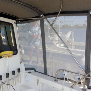 Camperback in Phifertex project allows breeze, insect protection