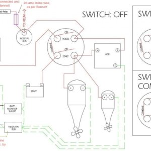 My electrical system 10-2013 AK Angler, annotated 2