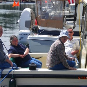 Ruth, Joe, Merv, Kathy on Kingfisher II