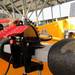 Media 'closer view of motor clamped to center seat' in album 'Cruising in the Pudgy'