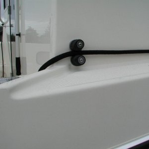 Cam Cleat for line from bow.