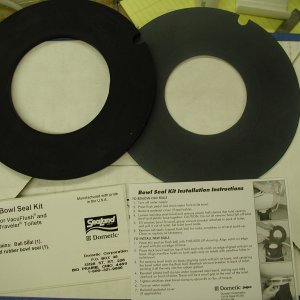 Bowl Seal Kit for Traveler toilet used in CD-25 and TC-255.