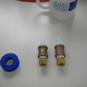 Adapter for European to NPT threads.