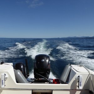 Making way up Georgia Strait. Boat rides so nice after burning off all that fuel!