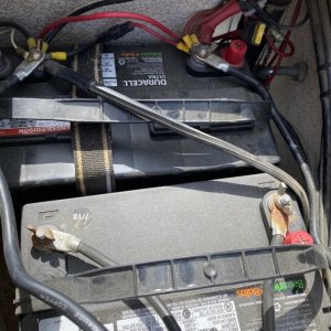 Media 'Not sure about this wiring for the two batteries' in album 'Bringing our CD22 home from purchasing in Montana'