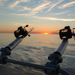 Watching the sun come up and anticipating the salmon