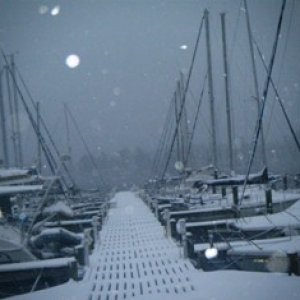 Docks at Point Marina-Snow-22JAN11