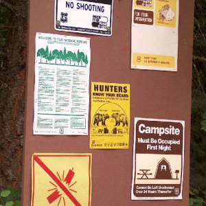 "...know your bears.  Grizzlies are protected..." - Whiskey Rock Campground