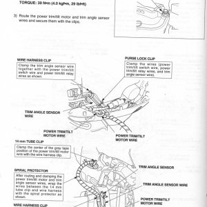 Repair of newer Honda 40 hp trim sensor