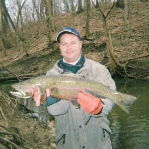 (Rabidfish) Conservation Officer John's first Steelhead