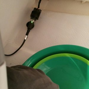 Added a power outlet in back corner of storage space for the standard 12v Engel freezer DC power cable