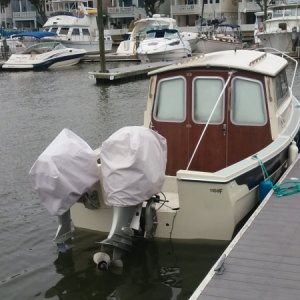 At the dock.