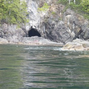 I first went to Varney Bay and the mouth of the Marble River.  Lots of caves on Vancouver Island, supposedly the largest concentration in North America.