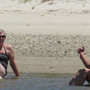 Media 'Two Devil Sisters Jess and Ginny' in album 'Rafted up with Illusions in the salt pond at Block Island'