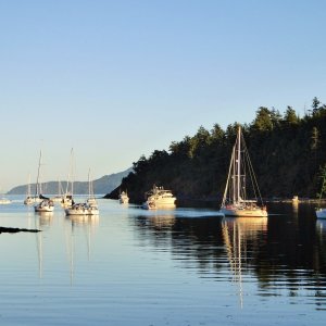 A calm Saturday evening in Fossil Bay, June 13, 2015.